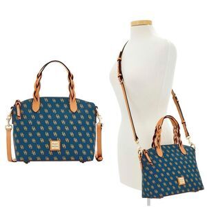 New! DOONEY & BOURKE Blakely Small Celeste Signature Satchel Handbag Crossbody